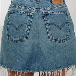 Levi’s Vintage Raw Hem Jean Skirt